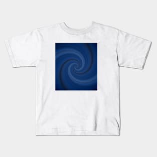 Endless blue swirl Kids T-Shirt